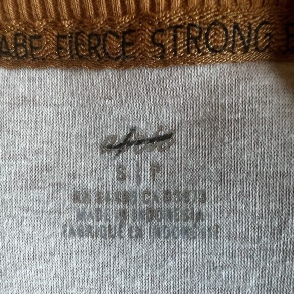 Aerie Womens Crewneck Pullover Sweater Soft Velour Oversized Side Slit Small - Picture 6 of 14